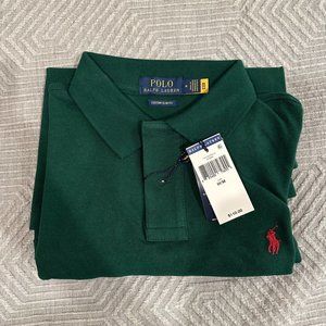 [NWT] Polo Ralph Lauren Green Custom Slim Fit Medium Polo Shirt